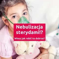 Dziewczynka z maską nebulizatora budixon neb. Czy wiesz, jak prawidłowo przeprowadzić inhalację sterydami?