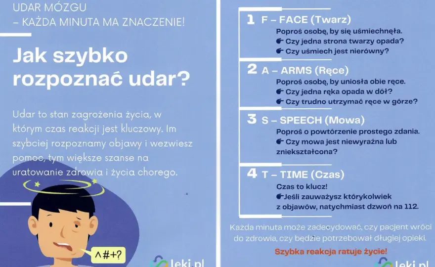 Objawy udaru - Czy na pewno je znasz? Szybka reakcja ratuje życie!