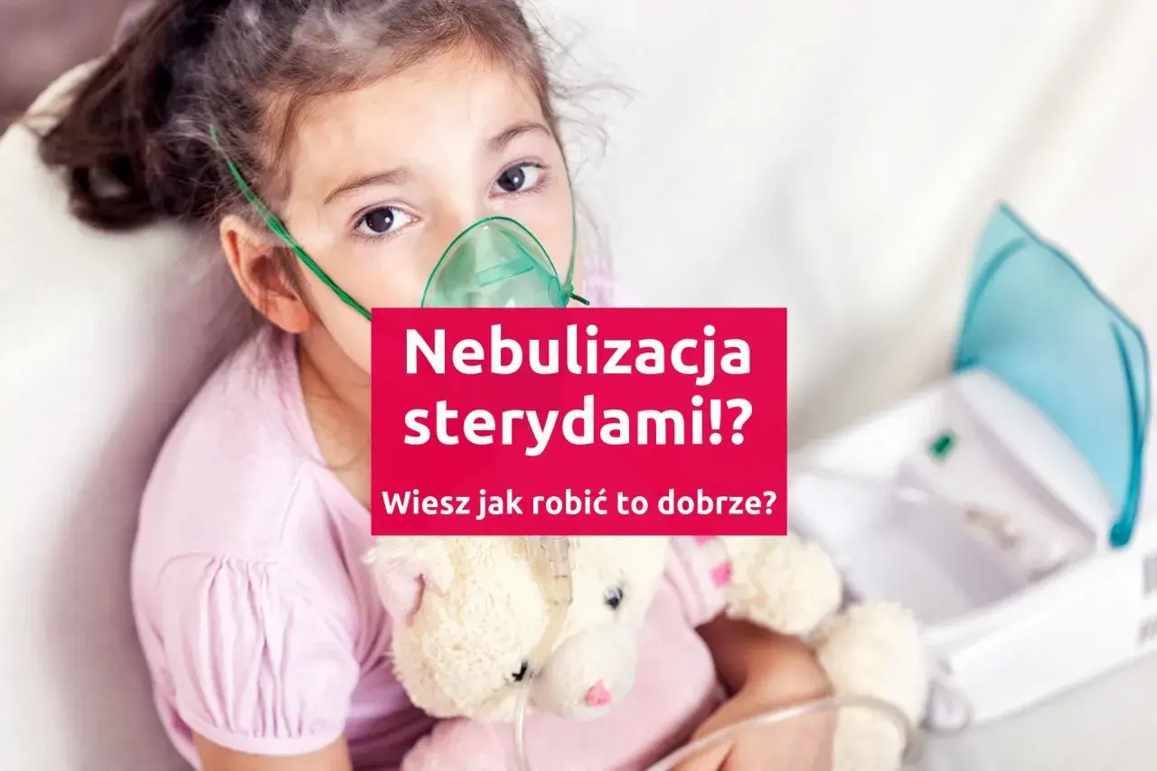 Dziewczynka z maską nebulizatora budixon neb. Czy wiesz, jak prawidłowo przeprowadzić inhalację sterydami?